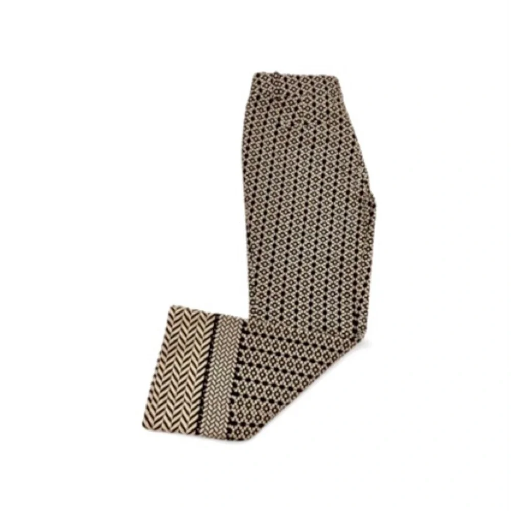 J. Crew Black & White Teddie Pants With Geometric Jacquard - Size 00 - Picture 5 of 13